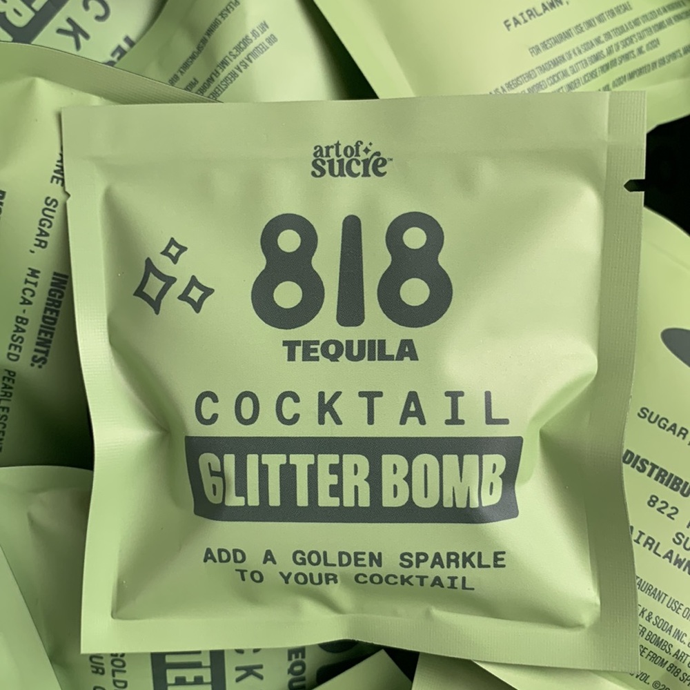 Bag of 25 - 818 Tequila Cocktail Glitter Bomb Add golden sparkle 2 your cocktail